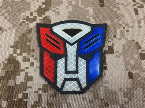 Specwarfare Airsoft Warrior Transformers Protect Reflective Velcro Patch