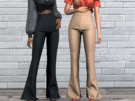 Laupipis Puliana Pants In 2020 Sims 4 Mods Clothes Sims 4 Dresses