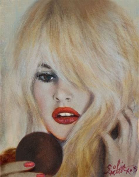 Drawing Of Brigitte Bardot By Sofia Metaxas