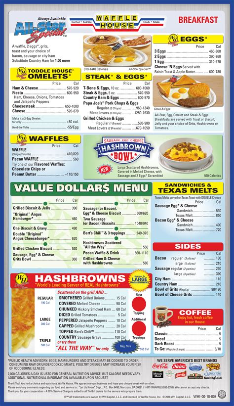 Waffle House Menu Prices 2021 Debbi Durr