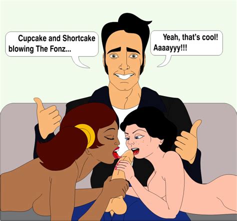 post 1382794 cupcake dc artist fonzie happy days joanie cunningham shortcake the fonz and the