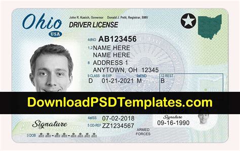 39 Printable Ohio Id Card Template Photo By Ohio Id Card