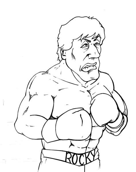 Rocky Coloring Pages for Favors | Rocky balboa, Rocky, Balboa