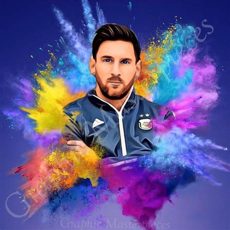 Messi Artwork Graphic Masterpieces Digital Art And Ai Sports