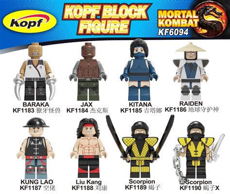 Mortal Kombat Minifigure Set Of 8 Hobbies Toys Toys Games On