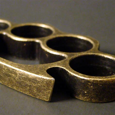 Classic Brass Knuckles Antique Finish 1898 Brass Knuckles
