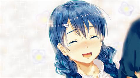 2048x1536 Resolution Blue Haired Female Anime Character In White Tops