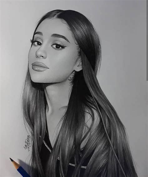 Pin By C Werle On ️ ️ ️zeichnungen Ariana Grande Drawings Portrait