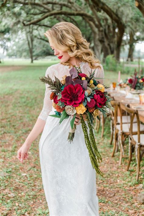 Let's dive in to creating a beautiful classic style wedding bouquet from sola wood flowers. Fall Wedding Bouquet: These Sola Wood Bouquets Are Huge ...