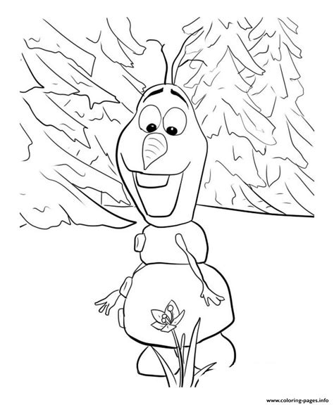 Disney Olaf Coloring Page Printable