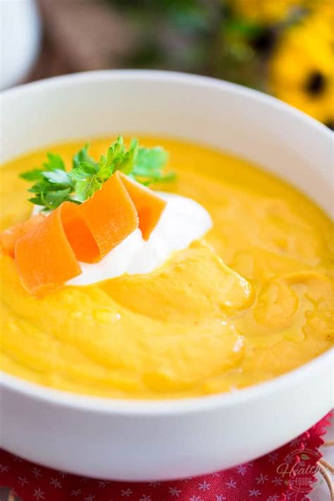 Cream Of Carrot And Cauliflower Soup The Healthy Foodie