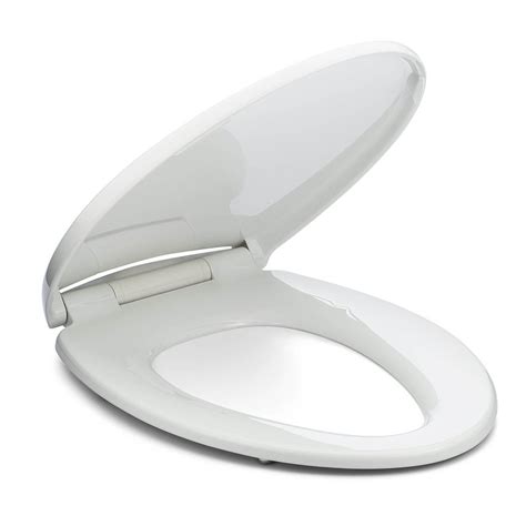 Superior Elongated Toilet Seat With Cover White Bath Royale
