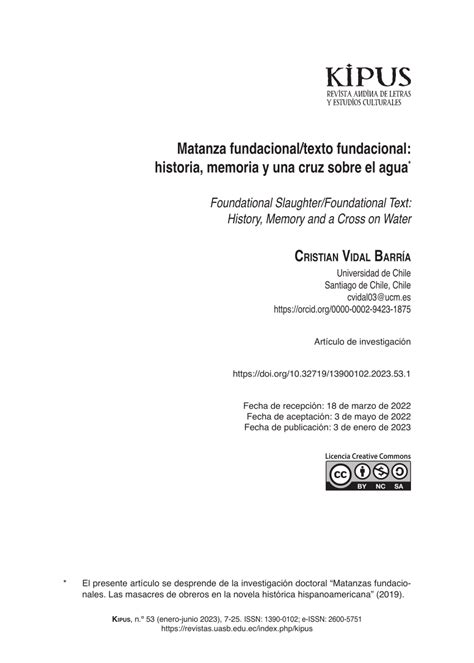PDF Matanza Fundacional Texto Fundacional Historia Memoria Y Una