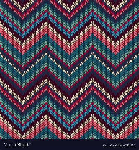 Seamless Knitted Pattern Royalty Free Vector Image