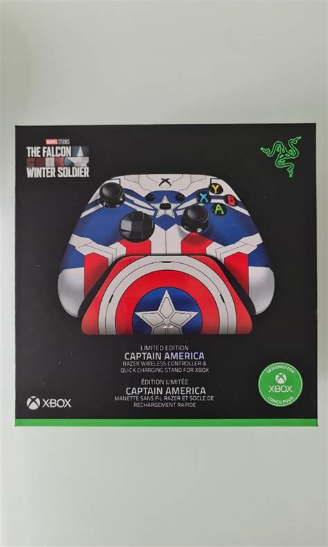 Razer Limited Edition Xbox Controller Captain America Video Gaming