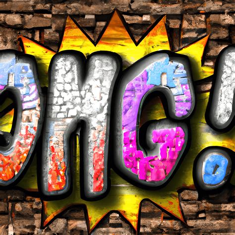 3d Omg Fullcolor Doodle Graffiti On Brick Wall · Creative Fabrica