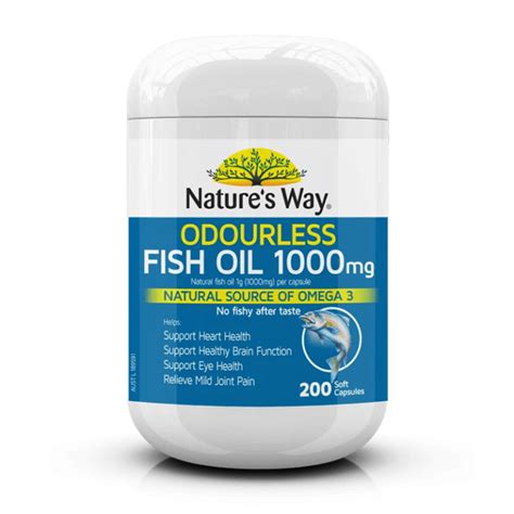 Natures Way Fish Oil 1000mg Viên Uống Bổ Sung Omega 3 Cho Cơ Thể