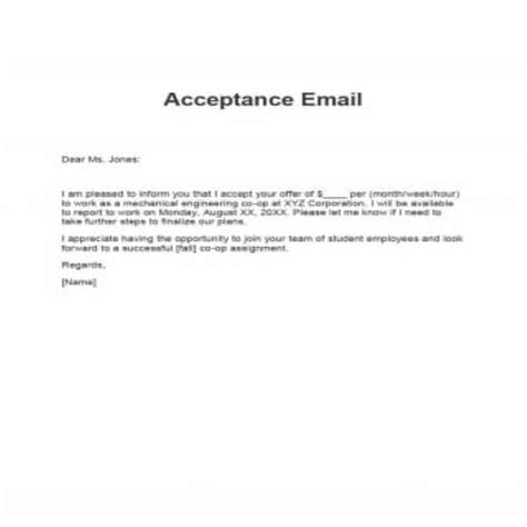 33 Best Quality Editable Job Offer Acceptance Letters And Emails