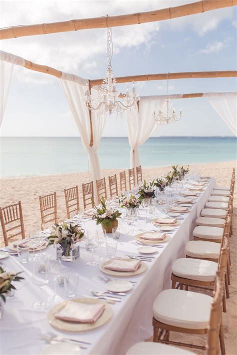Grand Cayman Beach Reception Aisle Runner Wedding Wedding Reception