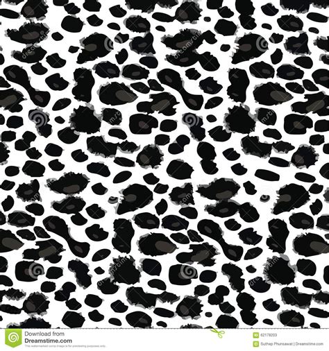 Black And White Leopard Print Stock Illustration Illustration Of