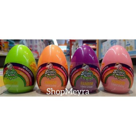 Jual Slimy Rainbow Unicorn Slime In Egg Surprise Original Di Seller