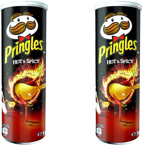 Pringles Potato Chips Hot Spicy 165g Pack Of 2 Uk Grocery