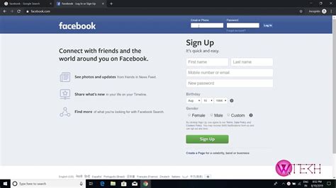Facebook Login Facebook Sign In With Username And