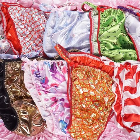 Women S Clothing Sissy Mens Panties Totally Custom Naughty Text Shiny Wetlook String Bikini S