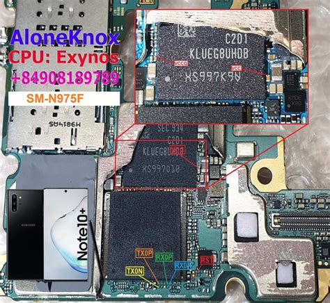Samsung Galaxy Note 10 UFS ISP Test Points Pin Out Solution Flash Point