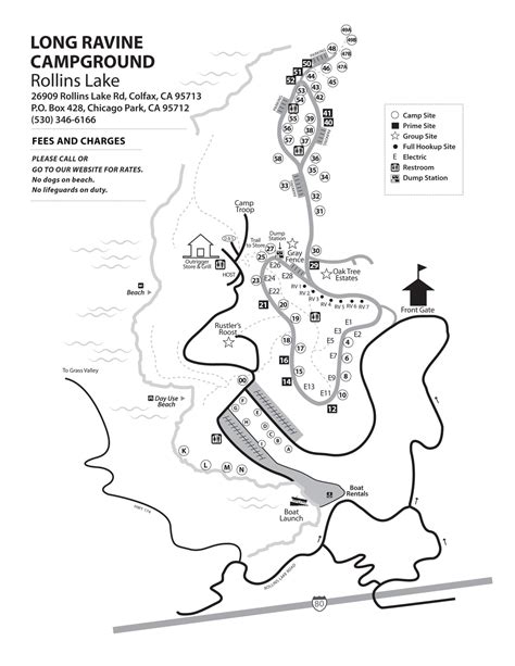 Long Lake Campground Map