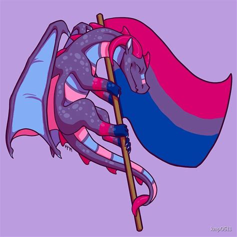 Bisexual Pride Flag Dragon 3rd Edition By Kmp0511 Redbubble