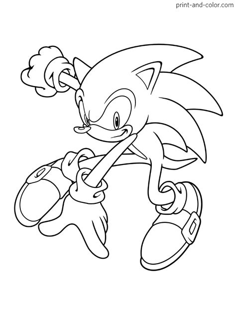 Sonic the hedgehog coloring pages | Print and Color.com