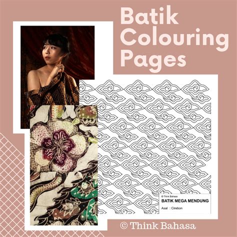 Students learn about the ancient art of batik and use crayons and watercolour paints to make a paper version of the technique. Indonesian Batik Colouring Pages (Batik Printable Patterns ...