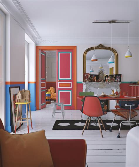 2 Quirky Interiors With Punchy Colourful Decor Living Room Modern