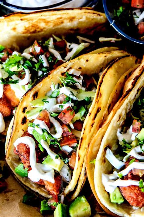 Best Crispy Baja Fish Tacos With Pico De Gallo And White Sauce Video