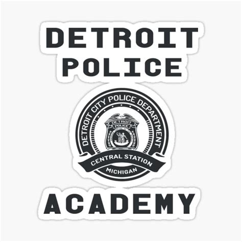 Detroit Police Academy Sticker For Sale By Drlurking Redbubble