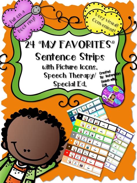 Sentence Strips Speech Therapy