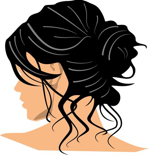 Free Flowing Hair Silhouette Download Free Flowing Hair Silhouette Png