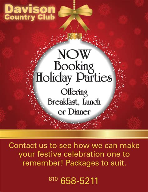 Book Your Holiday Party At Dcc Now