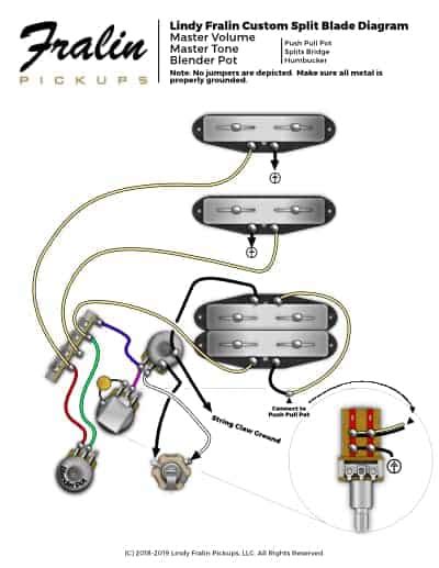 Imho, a far better blender than the one fralin promotes, as it would be rare to find a perfect blender setting for both the neck and bridge at the same time; Lindy Fralin Wiring Diagrams - Guitar And Bass Wiring Diagrams