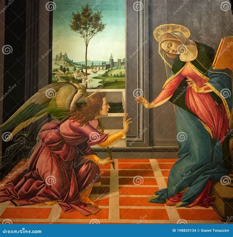 The Cestello Annunciation By Botticelli Editorial Stock Image Image