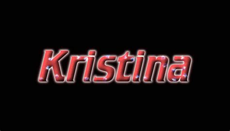 Kristina Logo Herramienta De Diseño De Nombres Gratis De Flaming Text