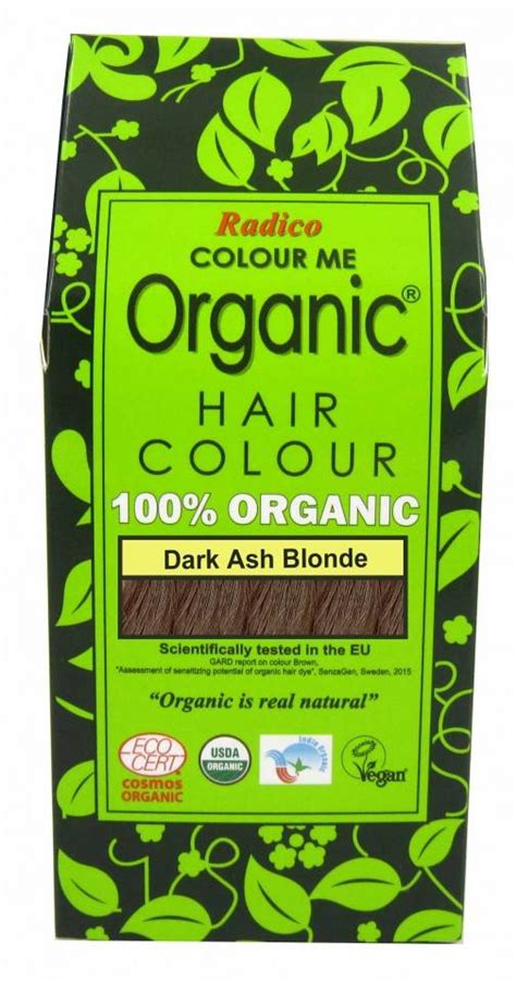 Radico 100 Organic Hair Colour Powder 100g Dark Ash Blonde