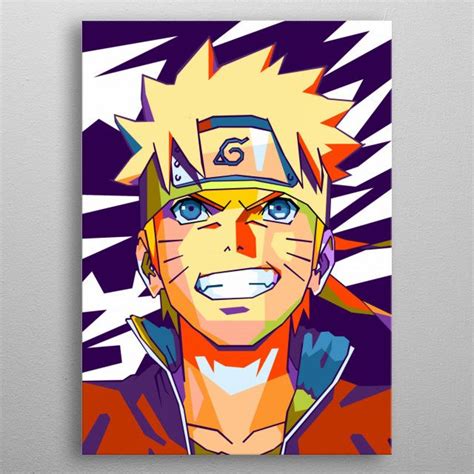 Naruto Popart Poster By Beny Rahmat Displate Anime Canvas Art