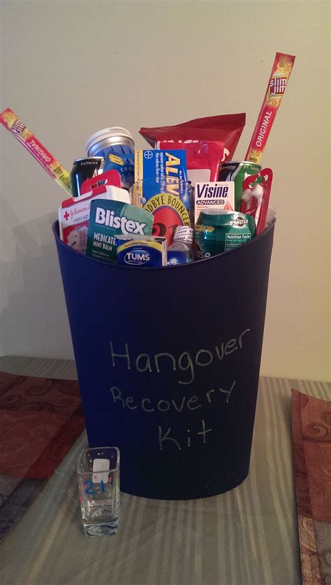 Buy birthday gifts for boyfriend online from bigsmall. My son's 21st birthday Recovery Kit that I made for him ...