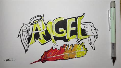 How To Draw Angel In Graffiti Letters Youtube Otosection