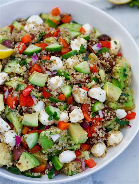 Easy Mediterranean Quinoa Salad Cookin With Mima