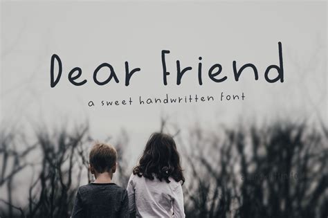 Dear Friend Handwritten Font By onedollar | TheHungryJPEG.com