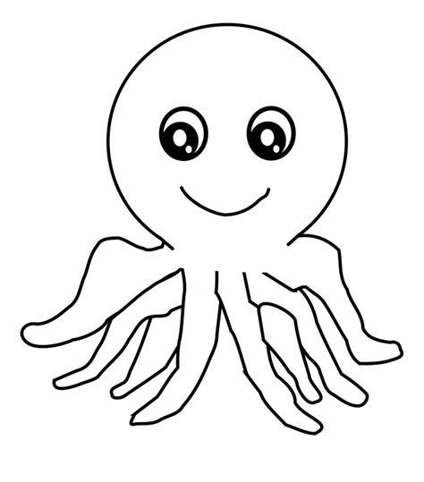 Cartoon Octopus Coloring Page Free Printable Coloring Pages For Kids
