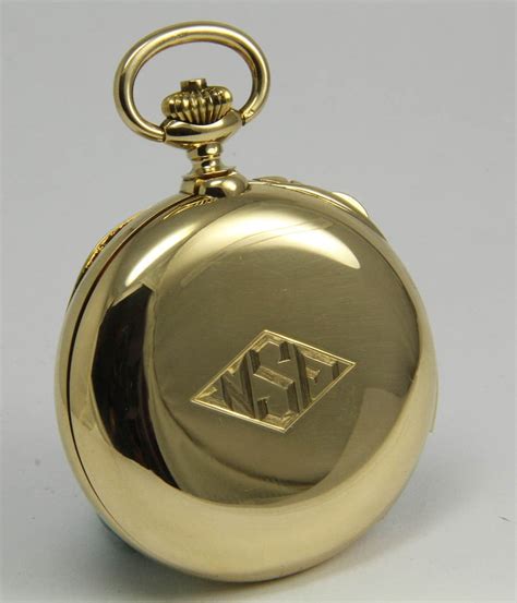 patek philippe yellow gold minute repeater split second chronograph pocket watch for sale at